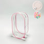 Pink Clear Bags Accessories for Labubu DollCan Be Installed Inside And Outside The BagCan Be Filled With Cute for Labubu Doll (Pink Large)