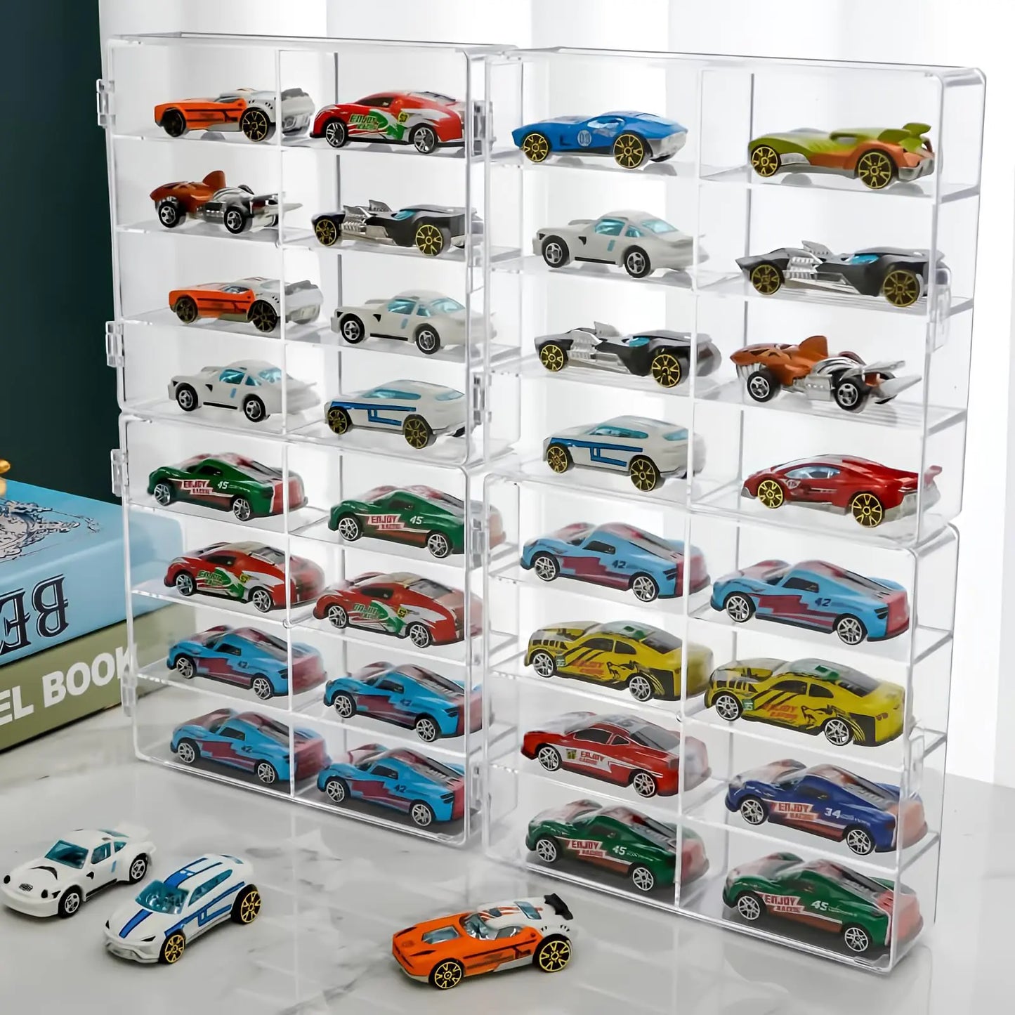 Clear Collector's 32-Slot Car Display Case